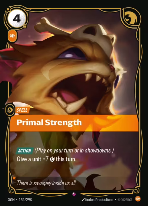 Primal Strengh - Origins Riftbound spoiler