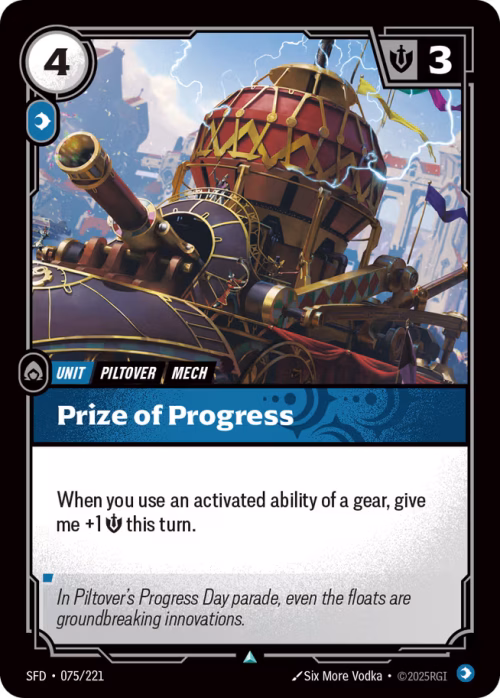 Prize of Progress - Spiritforged Riftbound spoiler