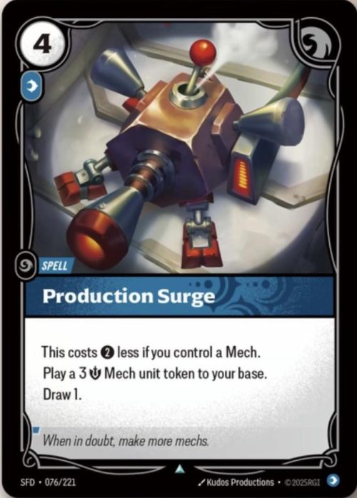 Production Surge - Spiritforged Riftbound spoiler