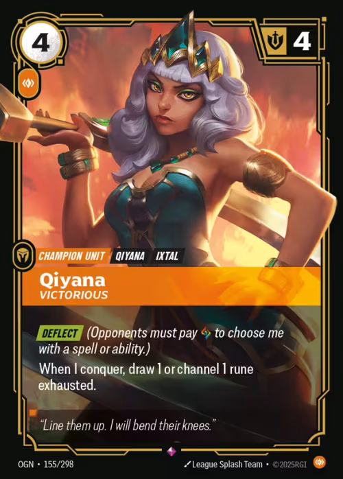Qiyana, Victorious - Origins Riftbound spoiler