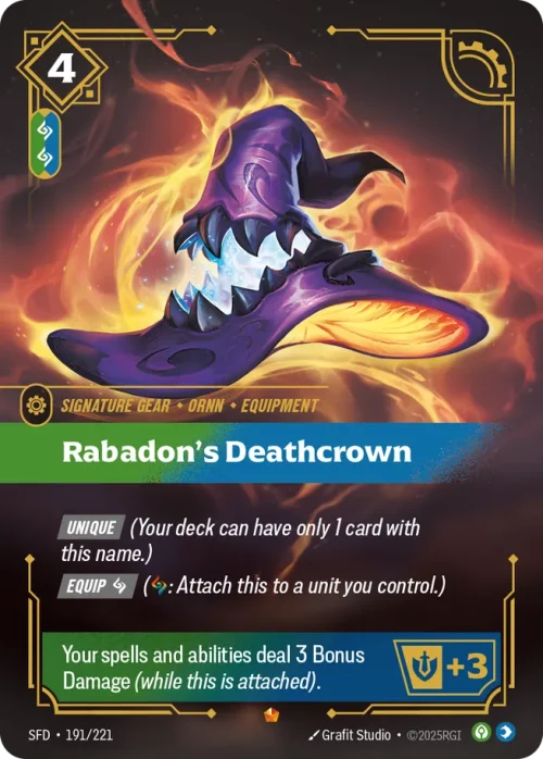 Rabadon's Deathcrown - Spiritforged Riftbound spoiler