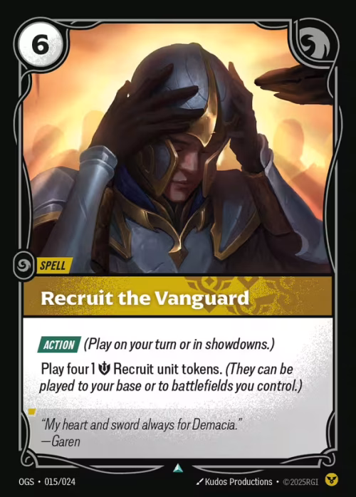 Recruit the Vanguard - Proving Grounds Riftbound spoiler