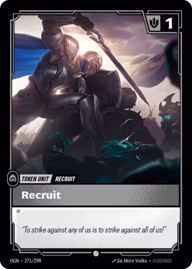 Recruit - Origins Riftbound spoiler