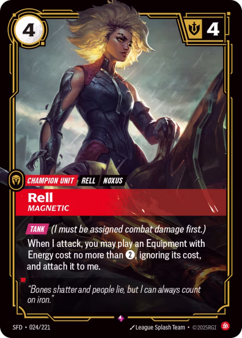 Rell, Magnetic - Spiritforged Riftbound spoiler