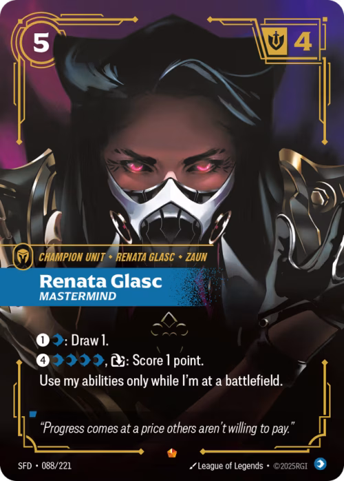 Renata Glasc, Mastermind - Spiritforged Riftbound spoiler