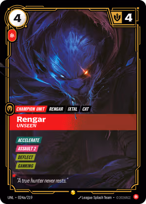 Rengar, Unseen 2 - Unleashed Riftbound spoiler