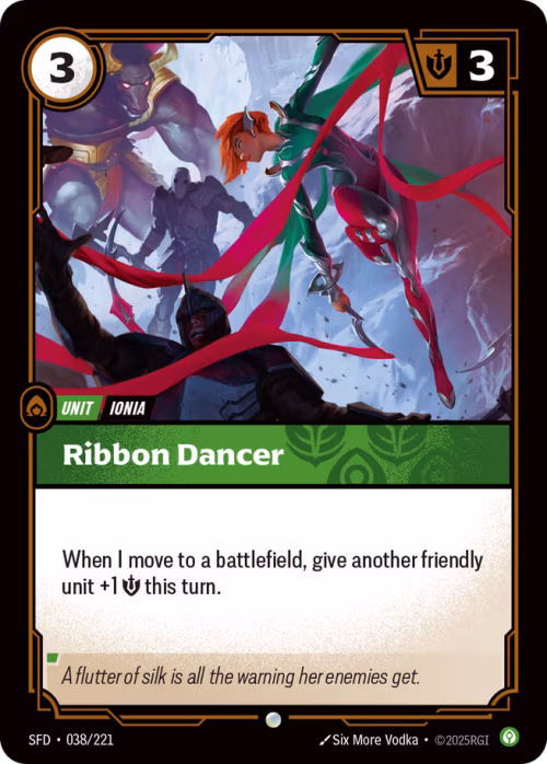 Ribbon Dancer - Spiritforged Riftbound spoiler