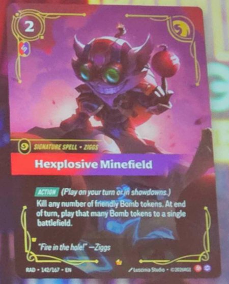 Hexplosive Minefield - Radiance Riftbound spoiler