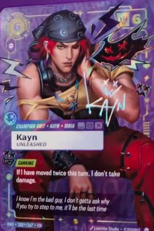 Kayn, Unleashed - Radiance Riftbound spoiler