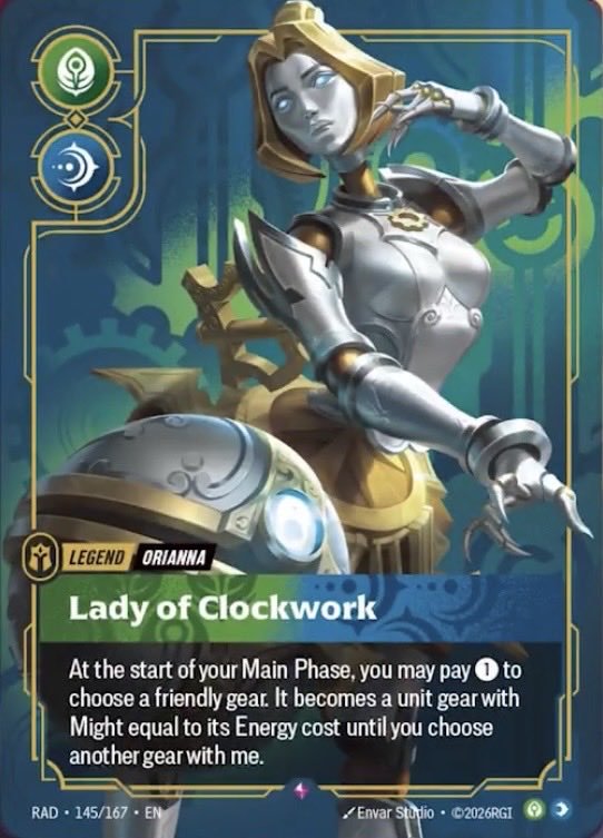 Lady of Clockwork - Radiance Riftbound spoiler