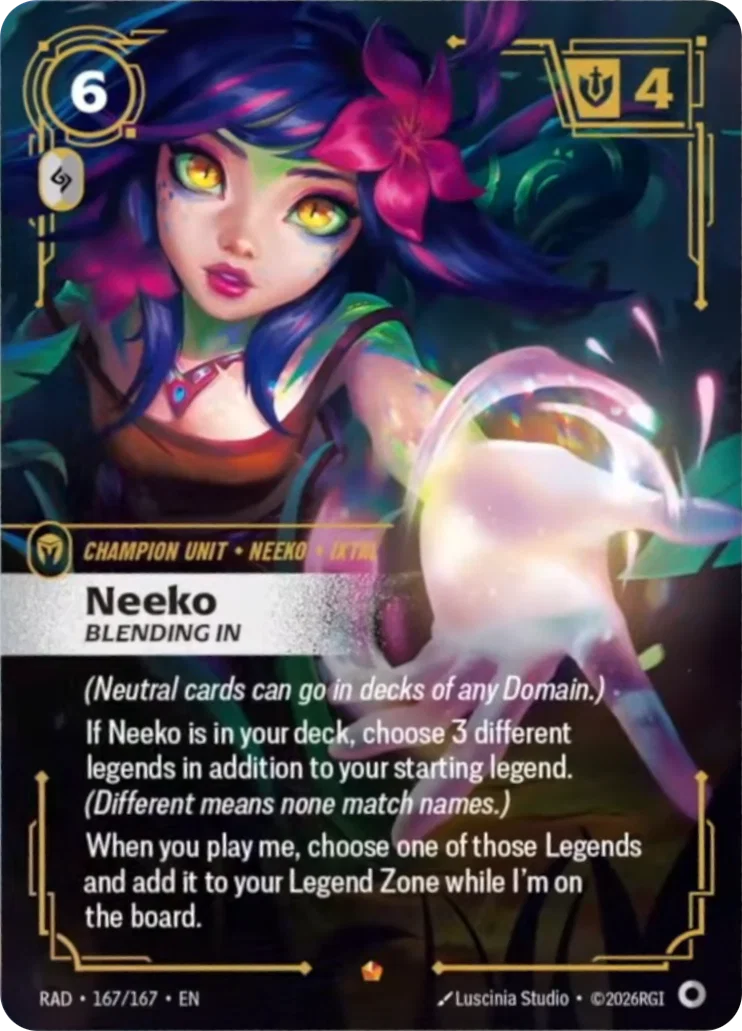 Neeko, Blending In - Radiance Riftbound spoiler