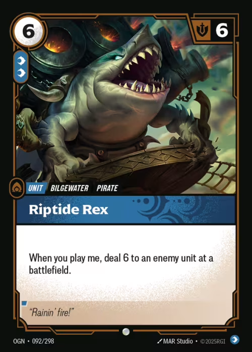 Riptide Rex - Origins Riftbound spoiler
