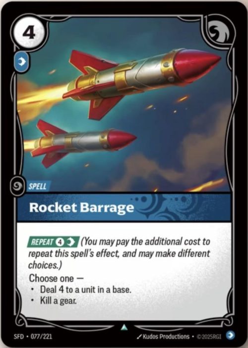 Rocket Barrage - Spiritforged Riftbound spoiler