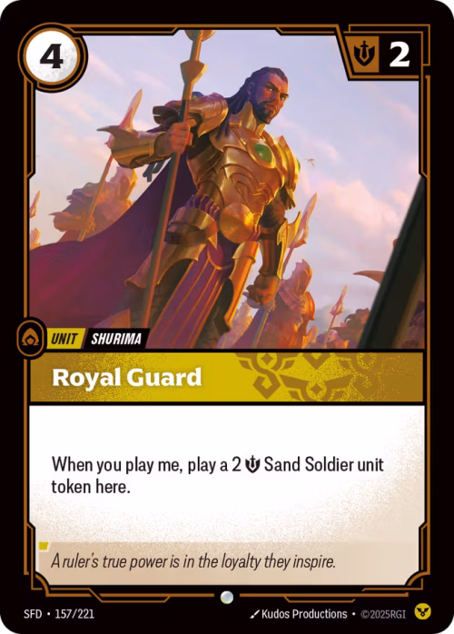 Royal Guard - Spiritforged Riftbound spoiler