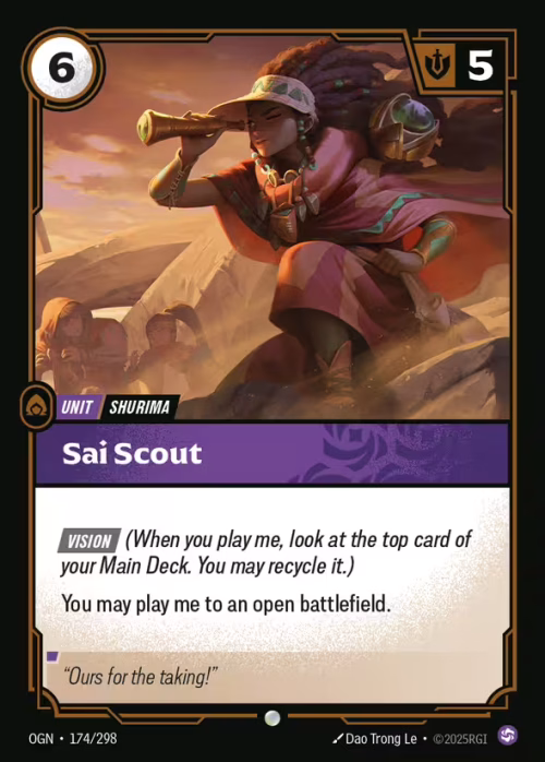 Sai Scout - Origins Riftbound spoiler