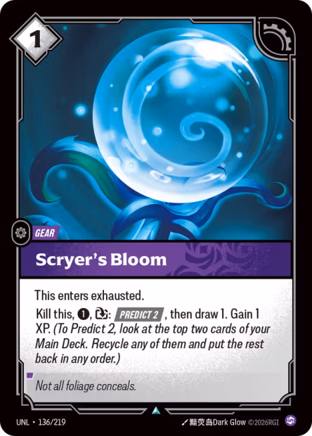 Scryer's Bloom - Unleashed Riftbound spoiler