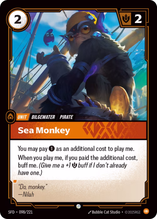 Sea Monkey - Spiritforged Riftbound spoiler