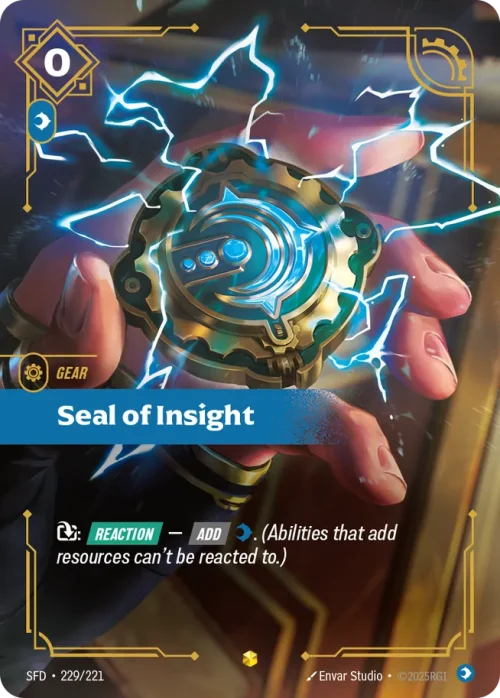 Seal of Insight - Spiritforged Riftbound spoiler