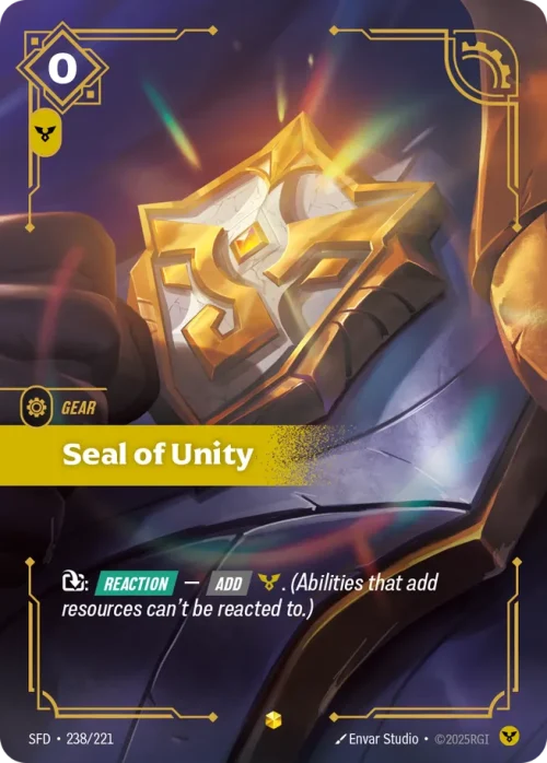 Seal of Unity - Spiritforged Riftbound spoiler