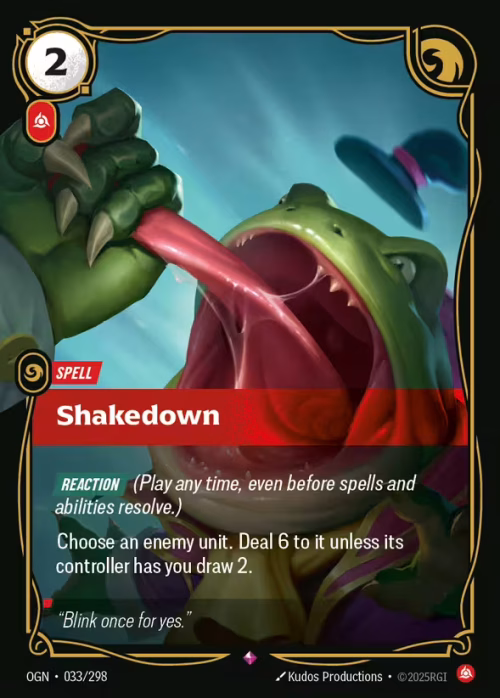 Shakedown - Origins Riftbound spoiler