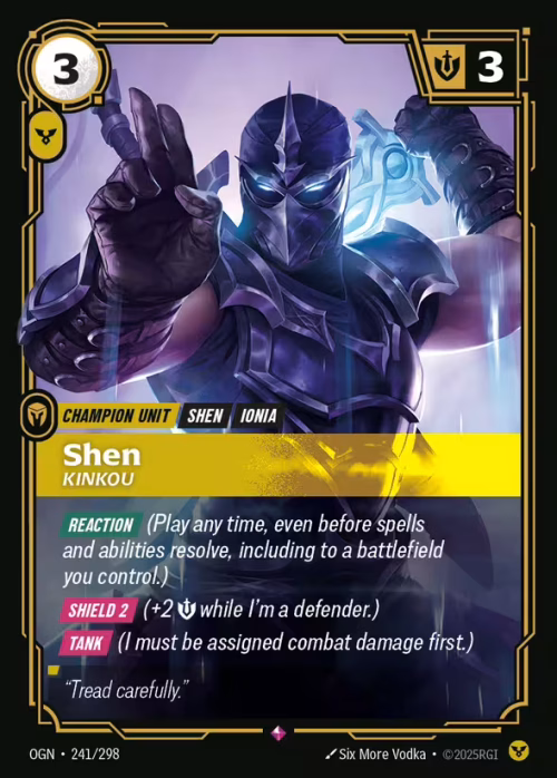 Shen, Kinkou - Origins Riftbound spoiler