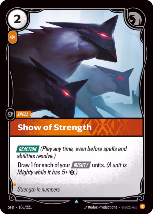 Show of Strength - Spiritforged Riftbound spoiler