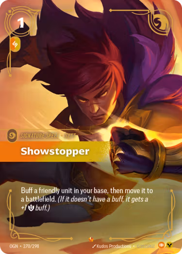 Showstopper - Origins Riftbound spoiler