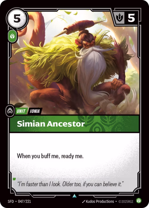 Simian Ancestor - Spiritforged Riftbound spoiler