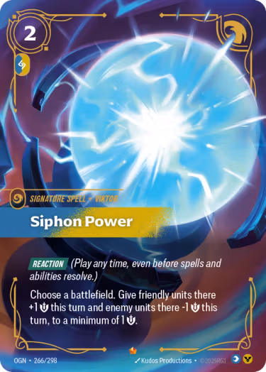 Siphon Power - Origins Riftbound spoiler