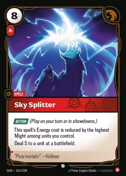 Sky Splitter - Origins Riftbound spoiler