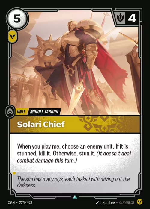 Solari Chief - Origins Riftbound spoiler