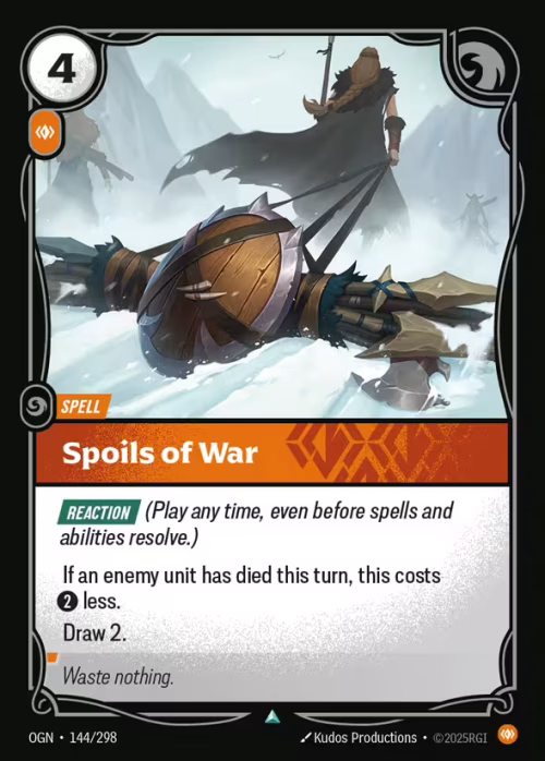 Spoils of War - Origins Riftbound spoiler