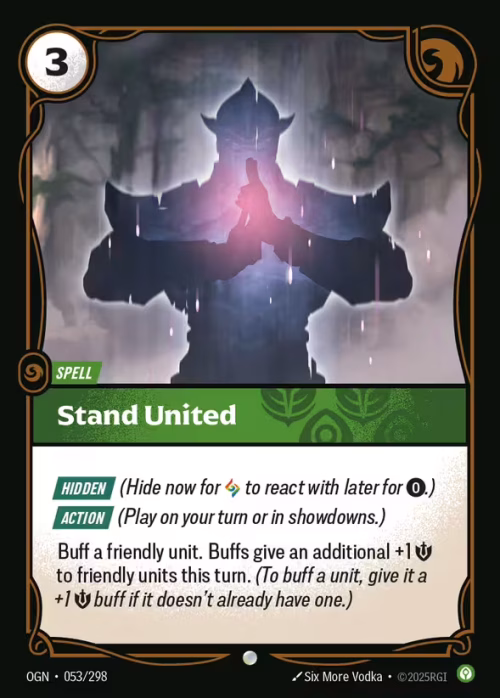 Stand United - Origins Riftbound spoiler