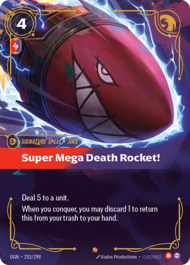 Super Mega Death Rocket - Origins Riftbound spoiler