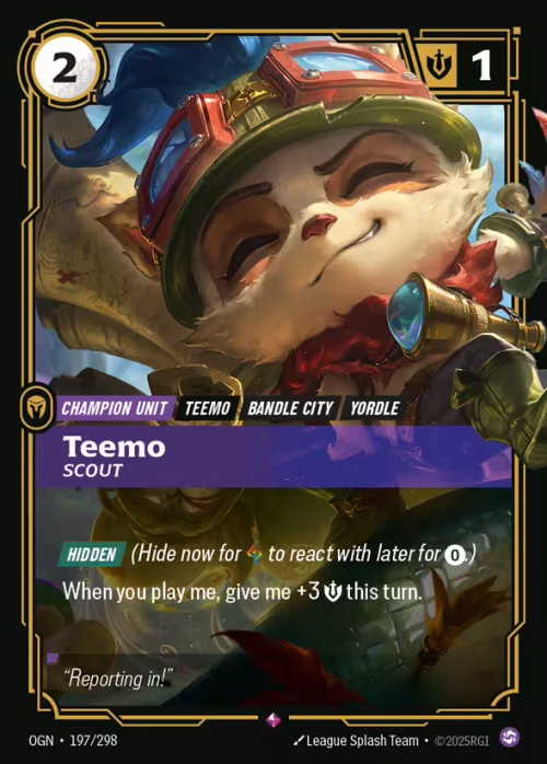 Teemo, Scout - Origins Riftbound spoiler