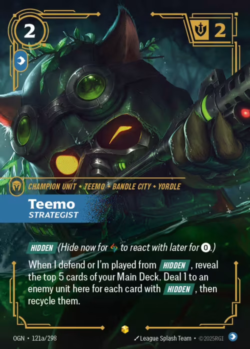 Teemo, Strategist 2 - Origins Riftbound spoiler