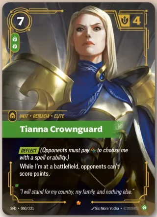 Tianna Crownguard - Spiritforged Riftbound spoiler