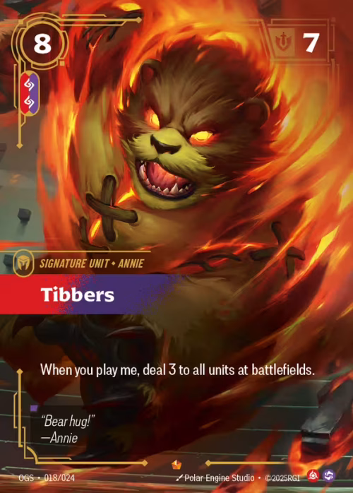 Tibbers - Proving Grounds Riftbound spoiler