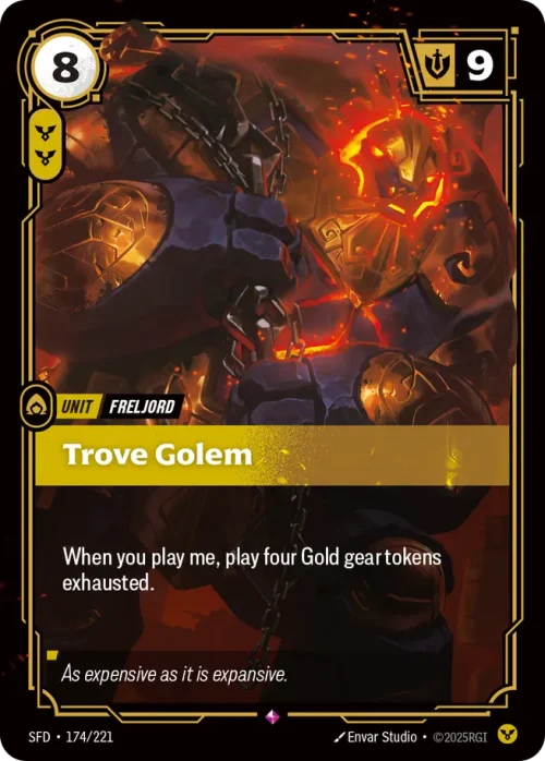 Trove Golem - Spiritforged Riftbound spoiler