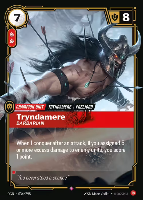 Tryndamere - Origins Riftbound spoiler