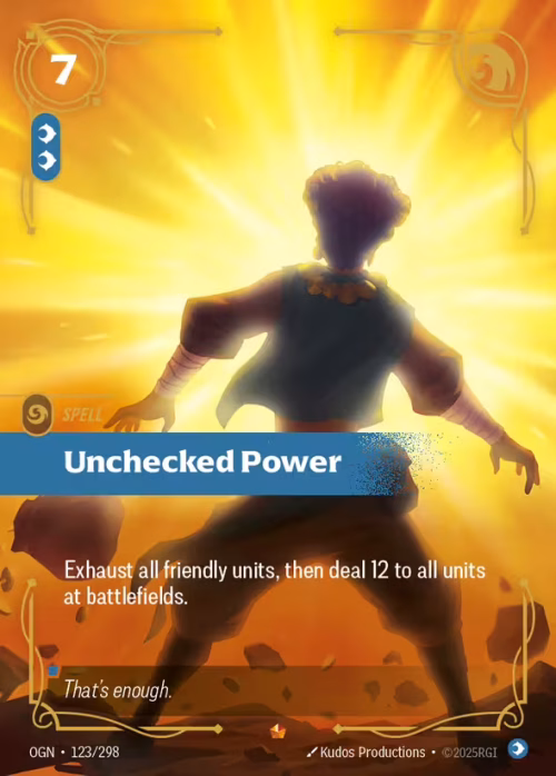 Unchecked Power - Origins Riftbound spoiler