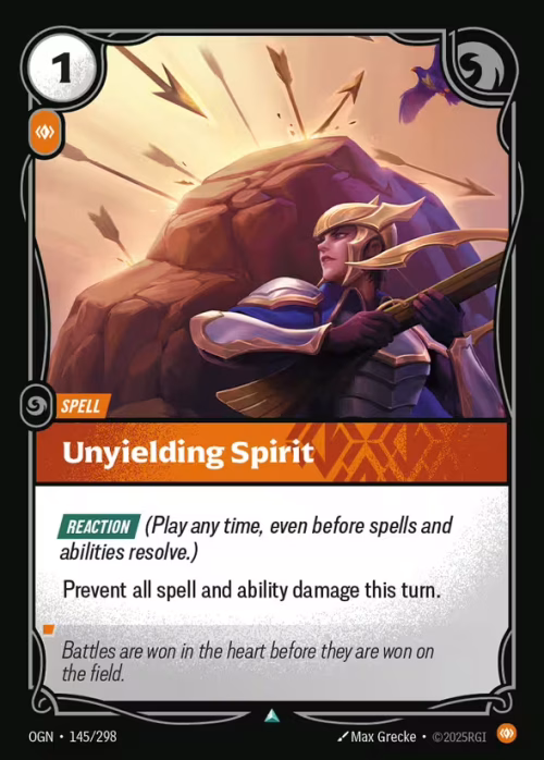 Unyielding Spirit - Origins Riftbound spoiler