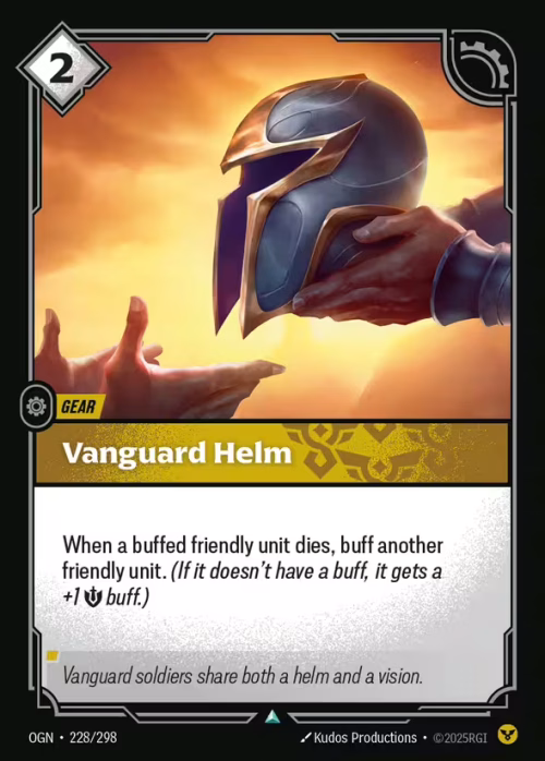 Vanguard Helm - Origins Riftbound spoiler