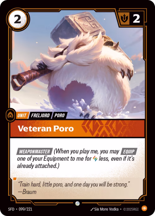 Veteran Poro - Spiritforged Riftbound spoiler