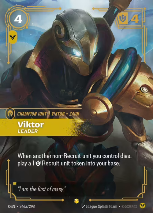 Viktor, Leader 2 - Origins Riftbound spoiler