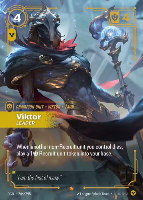 Viktor, Leader - Origins Riftbound spoiler
