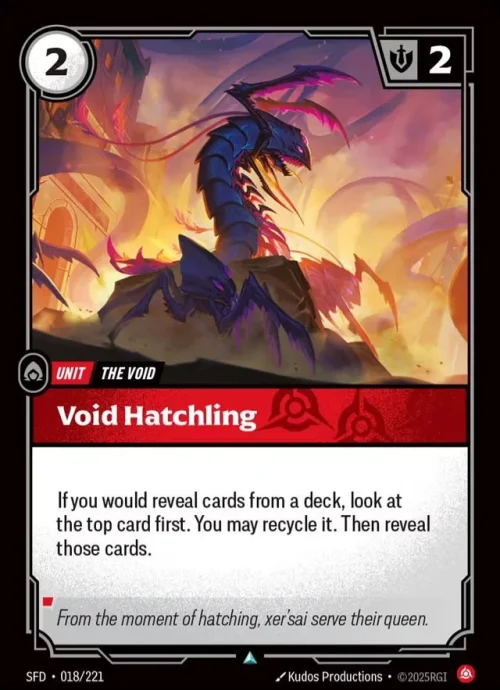 Void Hatchling - Spiritforged Riftbound spoiler