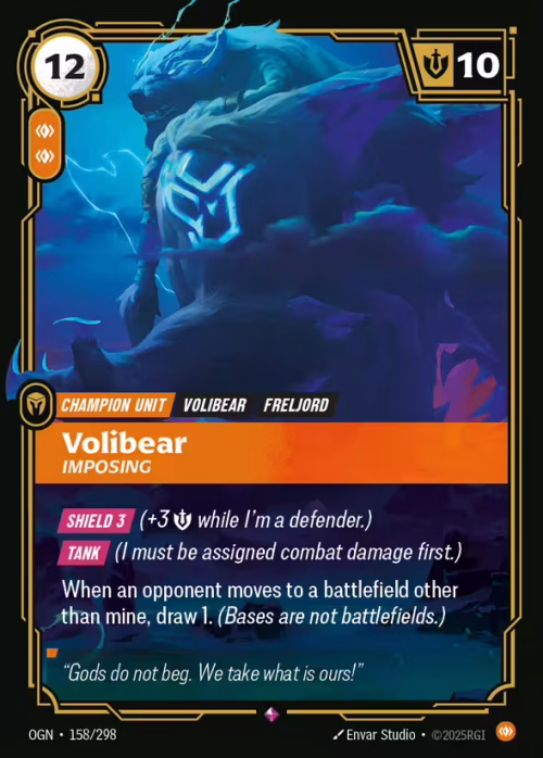 Volibear, Imposing - Origins Riftbound spoiler