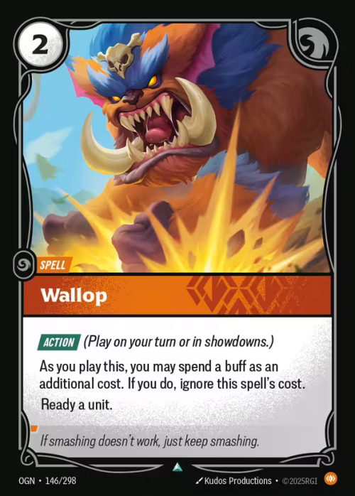 Wallop - Origins Riftbound spoiler