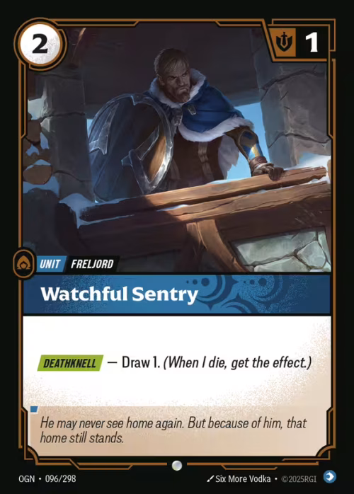 Watchful Sentry - Origins Riftbound spoiler